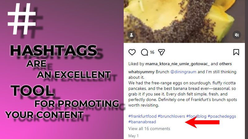 hashtags are an excellent tool for promoting your content
