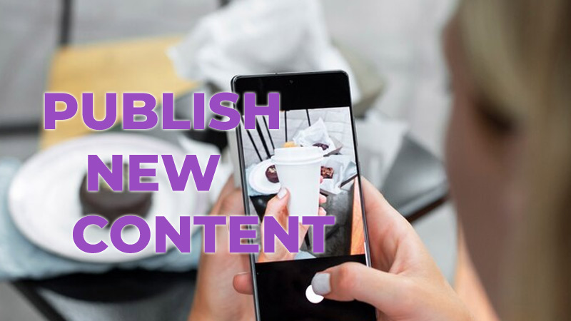 publish new content