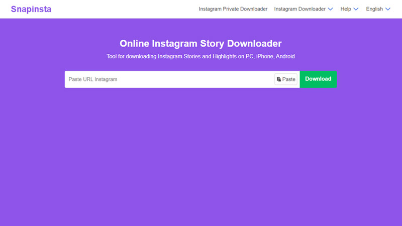 SnapInsta Story downloader on iphone