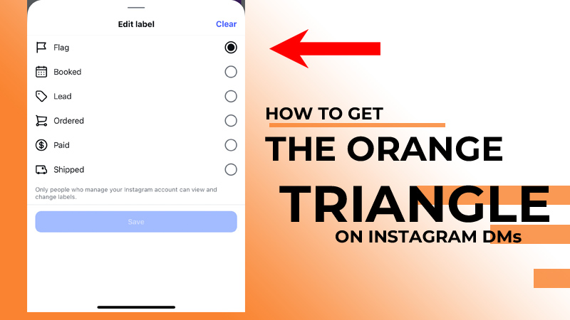 How to Get the Orange Triangle on Instagram DMs