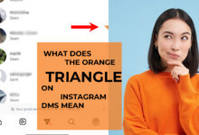 What Does the Orange Triangle on Instagram DMs Mean