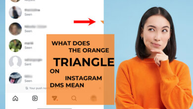 What Does the Orange Triangle on Instagram DMs Mean