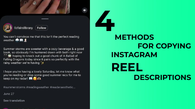 (4) Methods for Copying Instagram Reel Descriptions