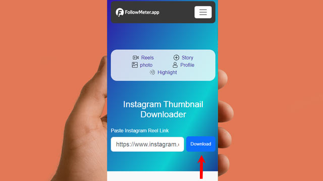 Download and save Instagram thumbnail